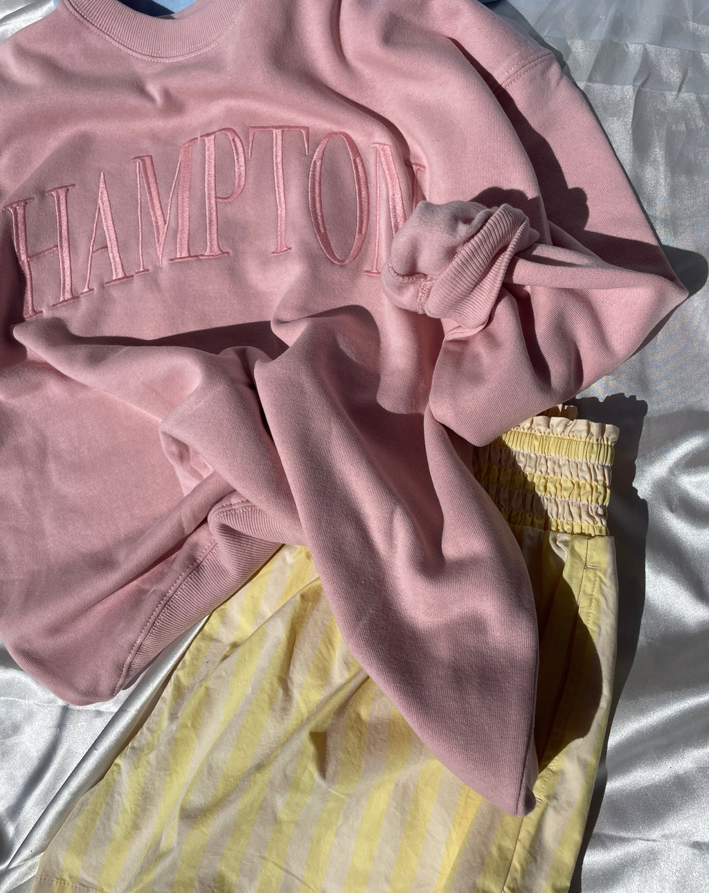 Hampton Oversized Sweatshirt (Blush Pink)