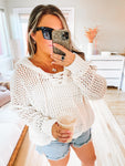 Crochet The Day Away Hoodie (Ivory)
