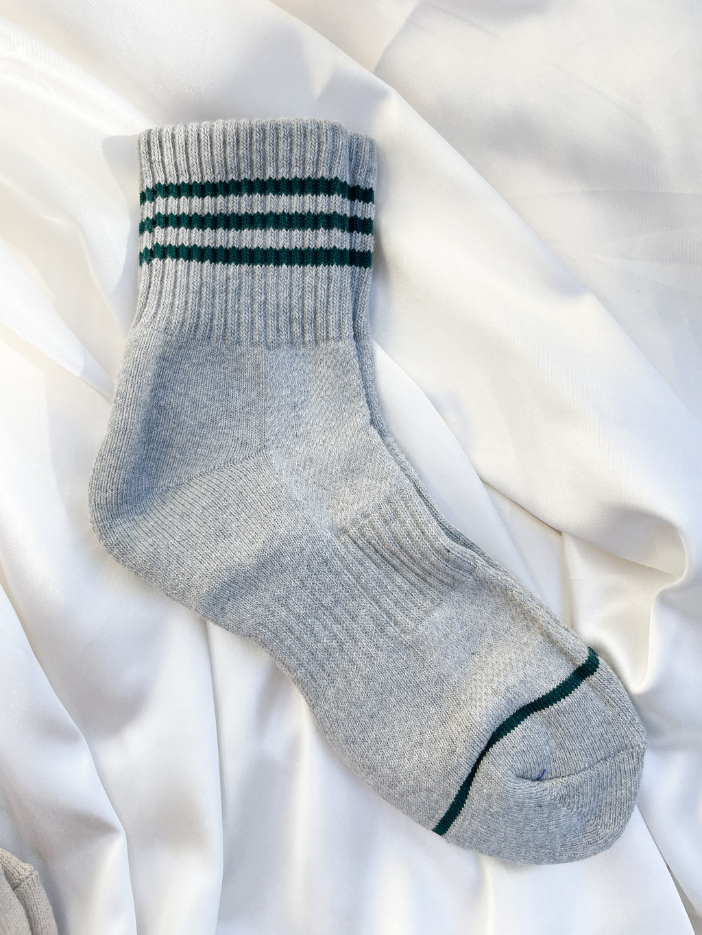 Striped Detail Socks (Grey)