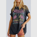 Let’s Go To Nashville Oversized Tee (Carbon)