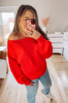 Red Roses Knit Sweater