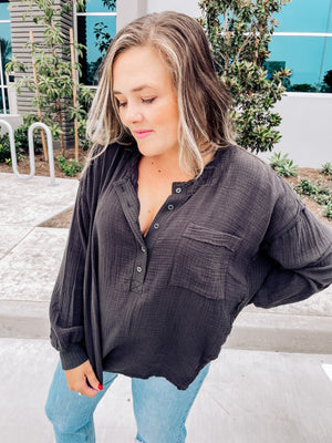 It’s A Waffle Henley Top