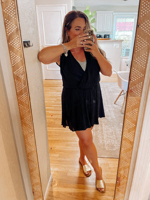 Graceful Black Romper