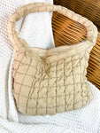 Quilted Hobo Handbag (Beige)