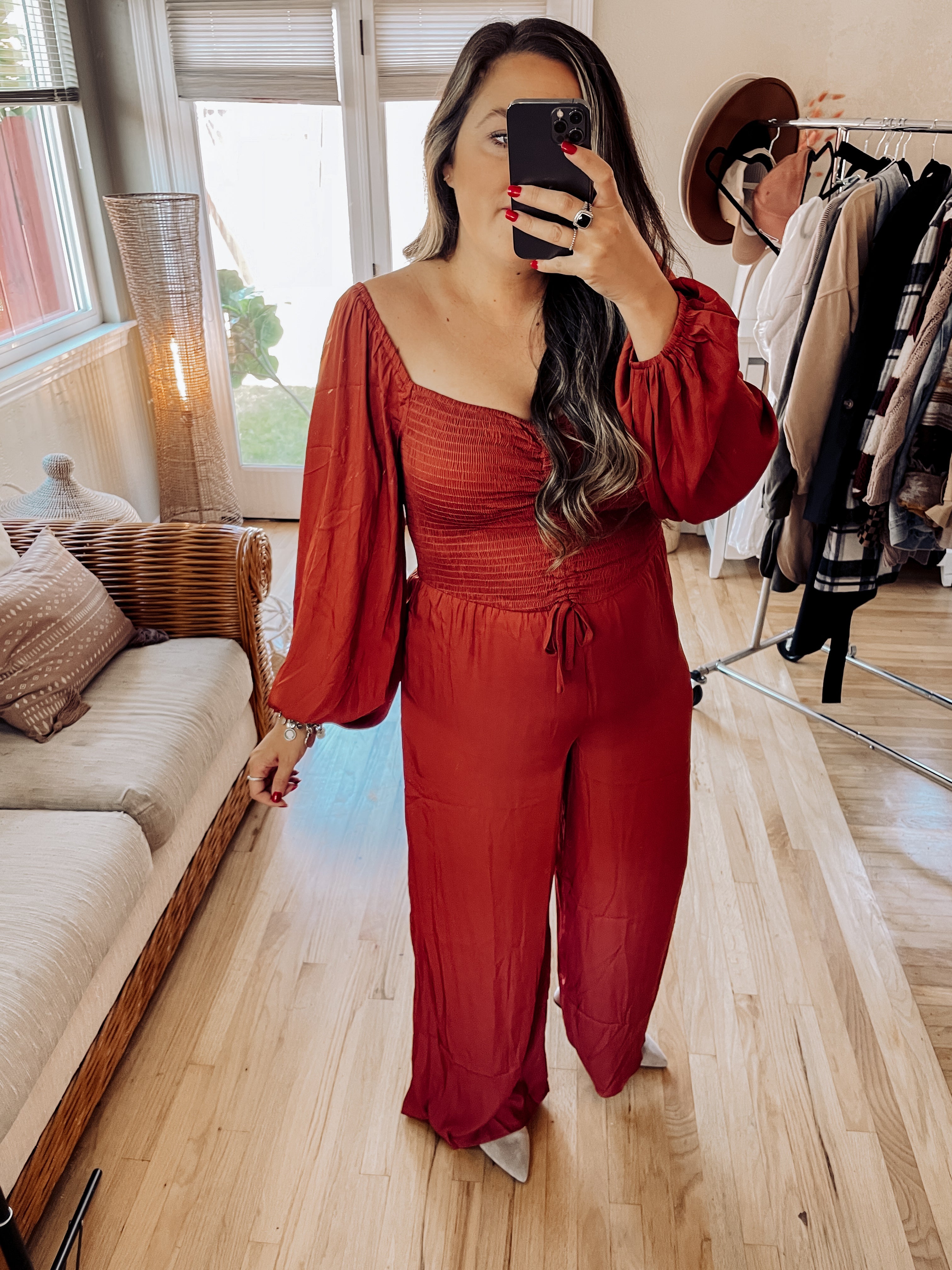 Spice It Up Jumpsuit (Cinnamon)