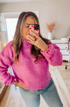 Purple Passion Mock Neck Sweater