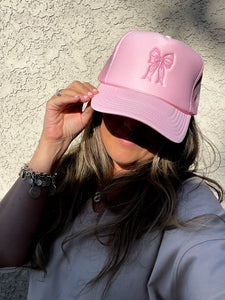 Coquette Embroidered Trucker Hat