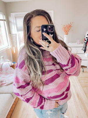 Lilac Sunset Knit Sweater