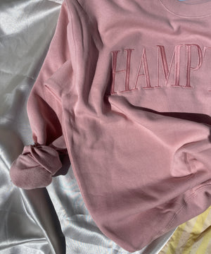 Hampton Oversized Sweatshirt (Blush Pink)