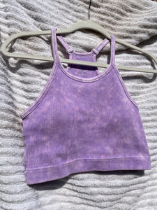 Ribbed Racerback Brami Bralette (Lavendar)