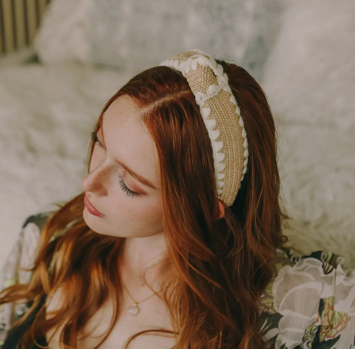 Topknot Crochet Headband