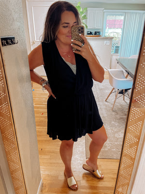 Graceful Black Romper