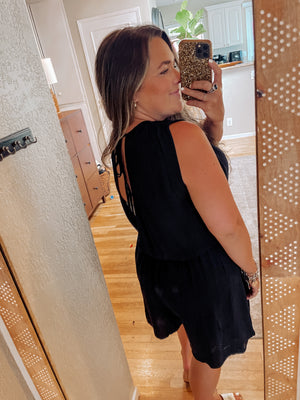 Graceful Black Romper