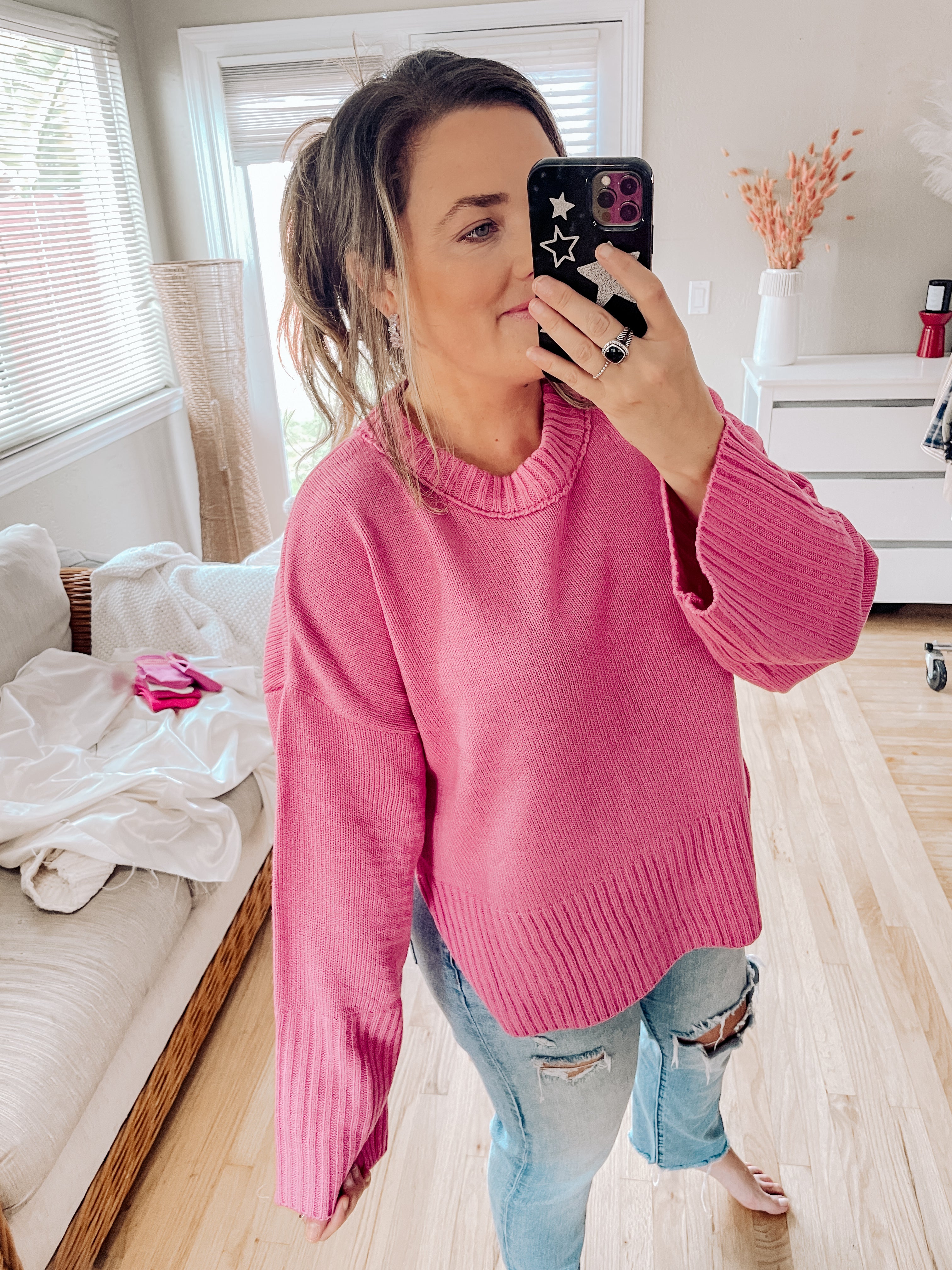 Better Than Pink Sweater