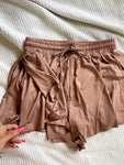 Butterfly Double Layer Shorts (Tan)