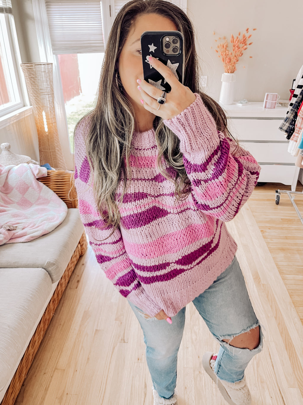Lilac Sunset Knit Sweater