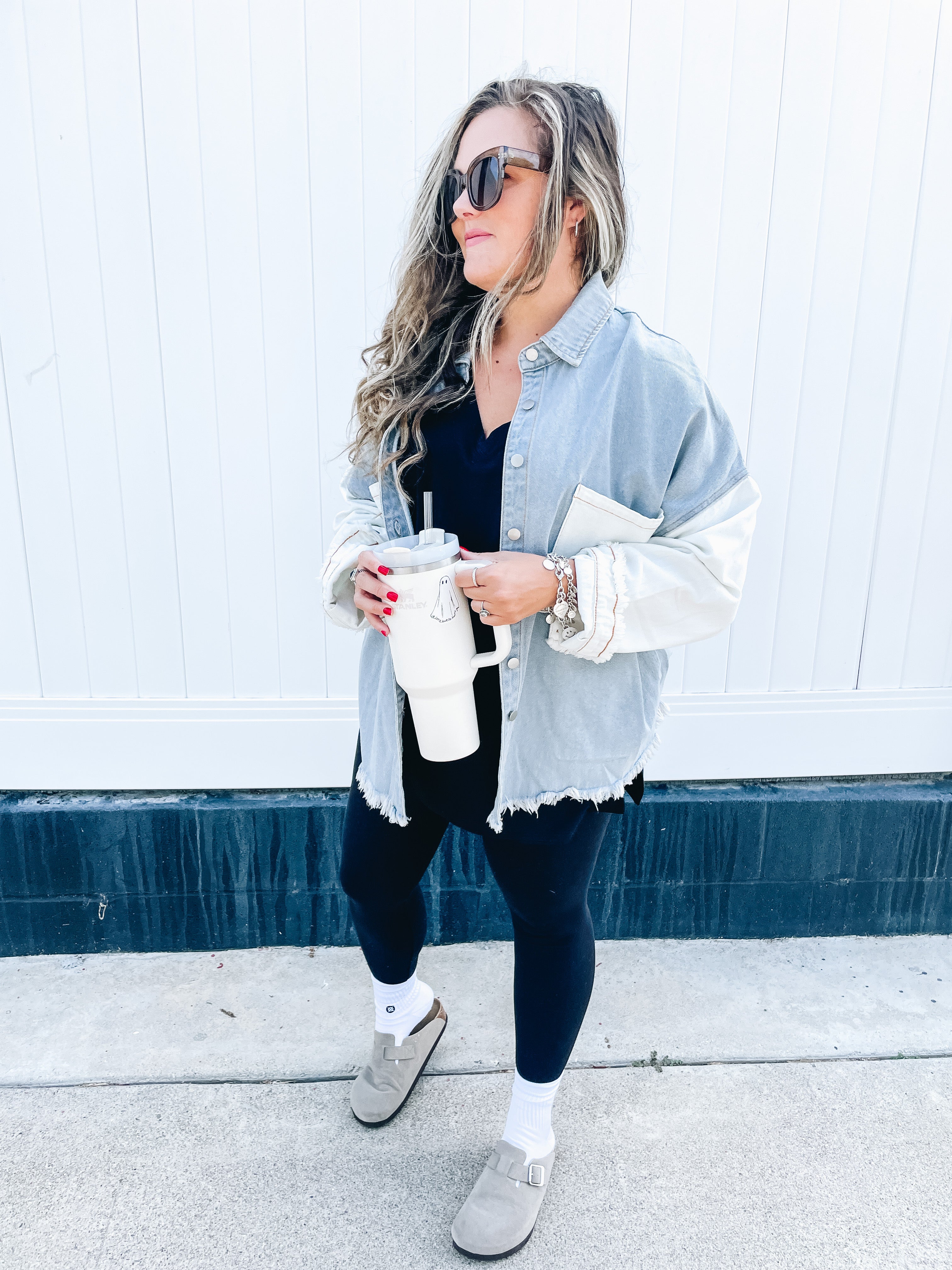 Malibu Girl Denim Shacket Jacket