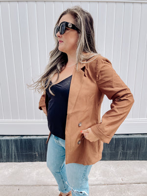 Babe In A Blazer Coat (Chestnut)