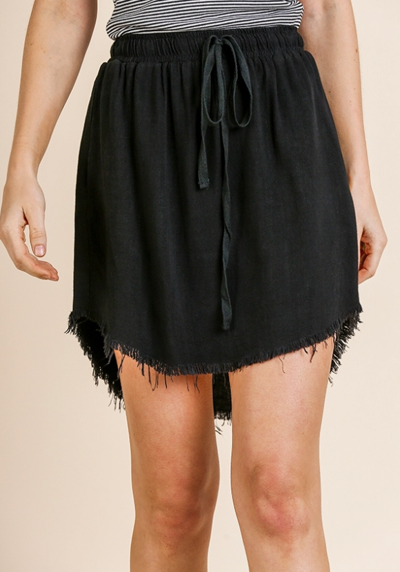 Distressed Skirt