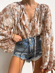 Sunshine Boho Top (Brown)