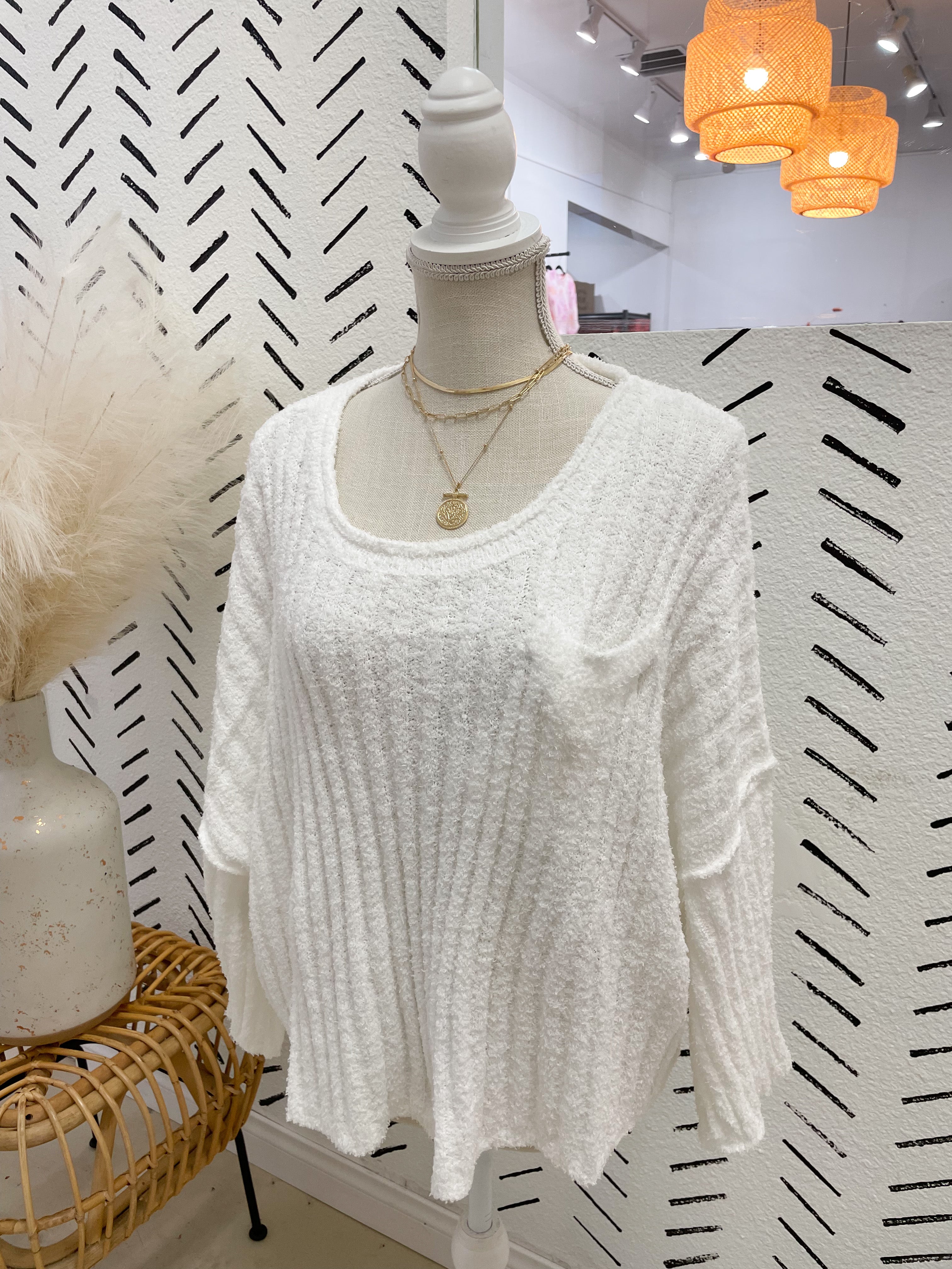 Snow White Knit Sweater