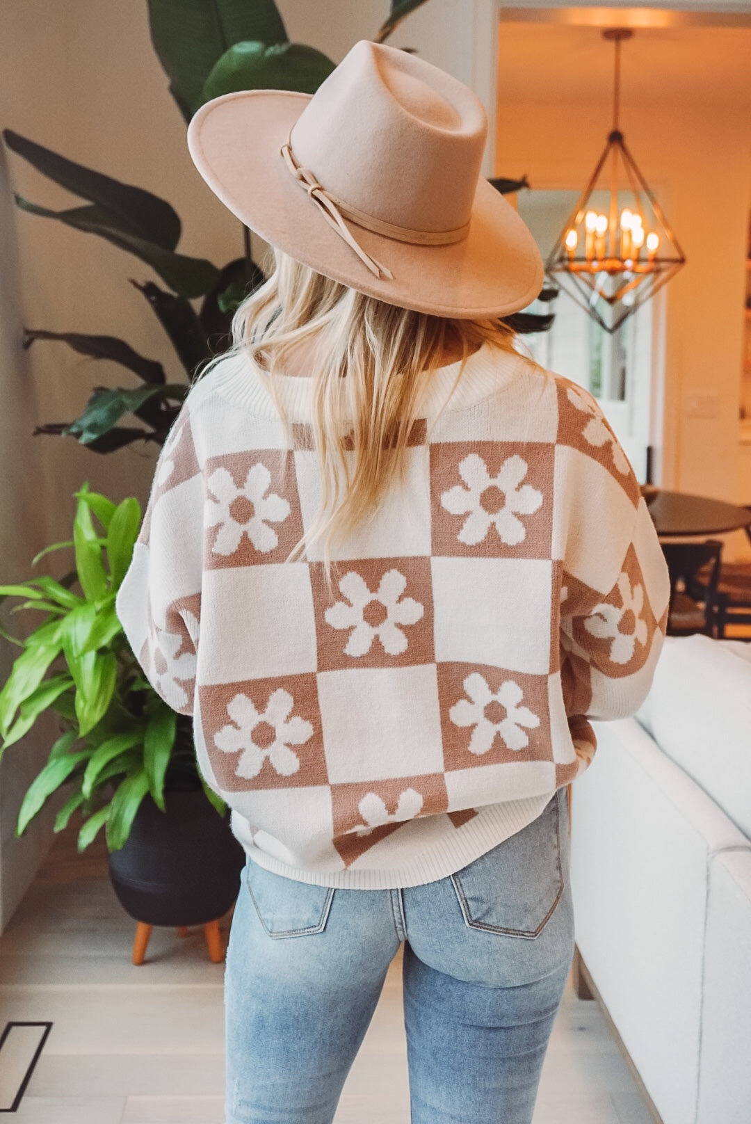Daisy Does It Knit Sweater (Tan)