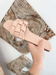 Square Braided Sandal (Nude)