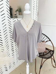 All About The Buttons Top (Cloud)