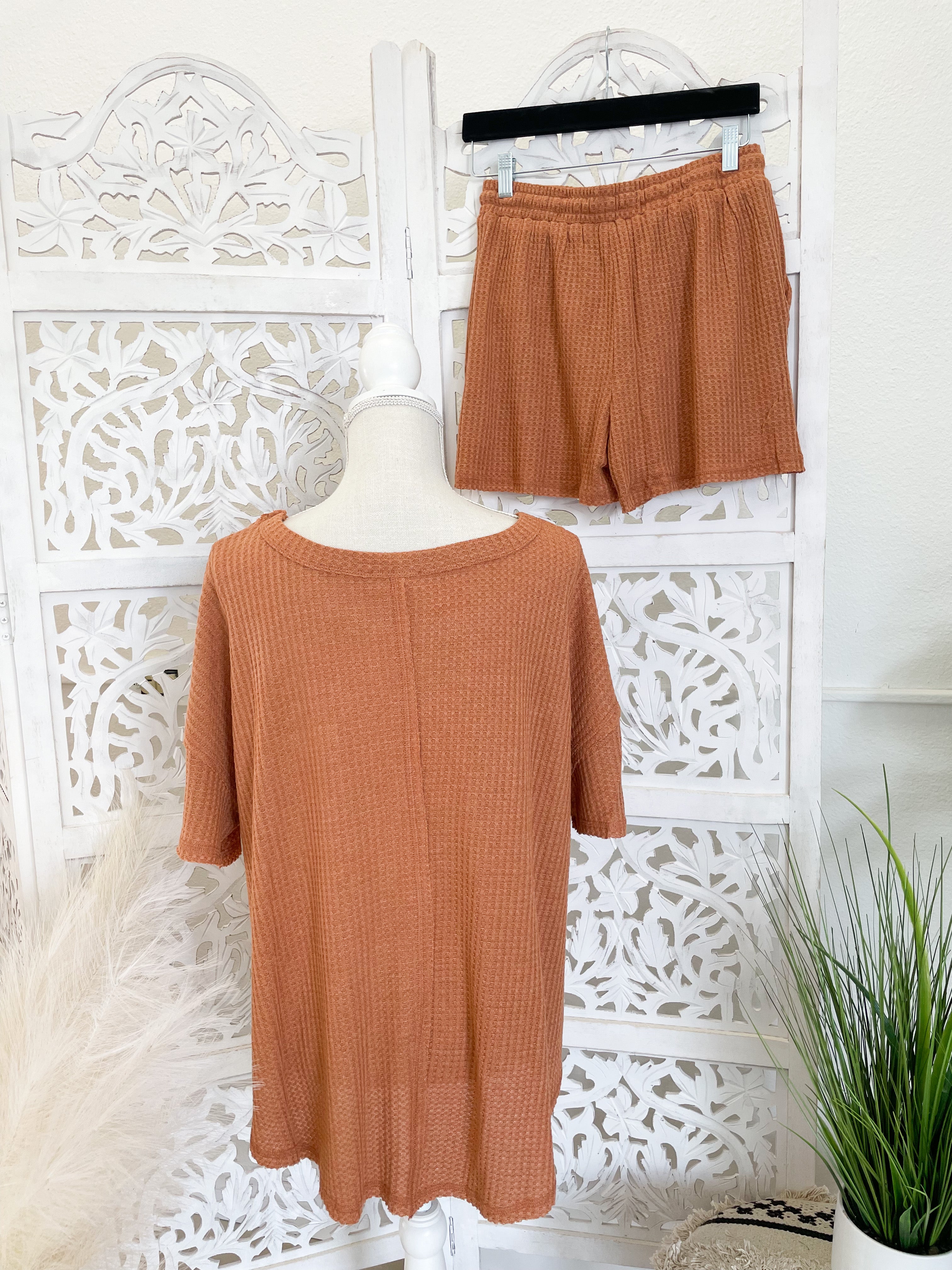 Pumpkin Spice Waffle Lounge Set