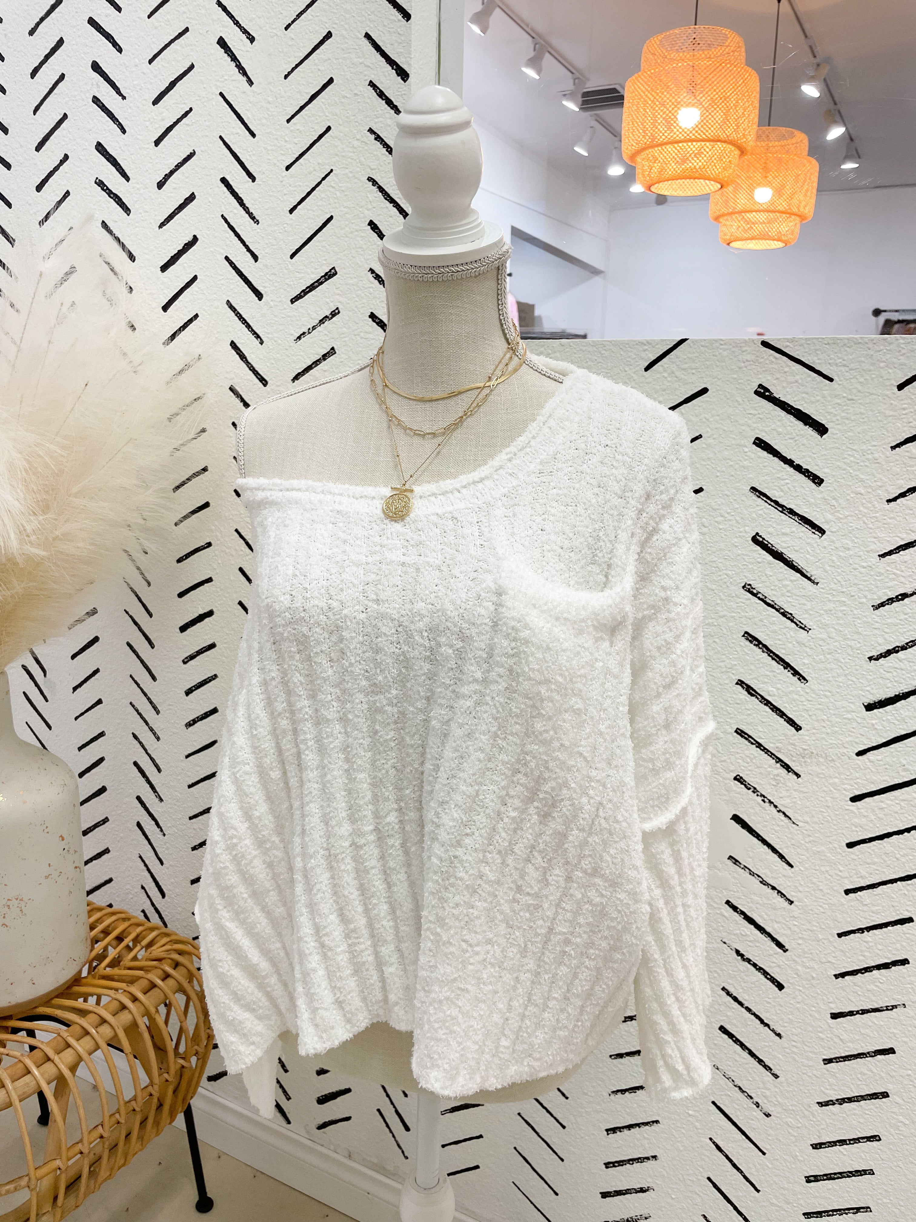 Snow White Knit Sweater